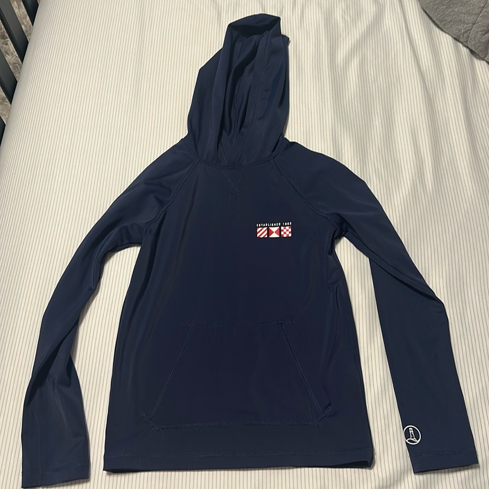Lands End dry fit shirt with hood